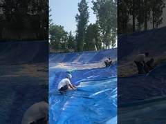 Bể bơi Lớp lót Geomembrane HDPE 1,5mm Bãi chôn lấp màu xanh