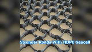 HDPE Geocell For Stronger Road Construction And Stability