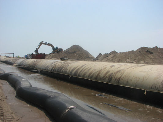 Cát đen Geotextile ống khử nước cát chứa Cofferdam Tái tạo đất Tái tạo đất Cung cấp khả năng chống nhiệt độ cao và hiệu suất