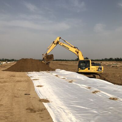 Công nghiệp chất lượng polypropylene PET vải Geotextile dệt 300g bền cho bờ sông