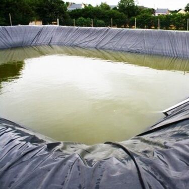 Lớp lót geomembrane HDPE an toàn cho cá cho hồ chứa tưới nông nghiệp