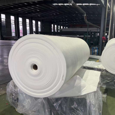 Đệm vải địa kỹ thuật không dệt sợi dày để bảo vệ lớp lót bãi chôn lấp