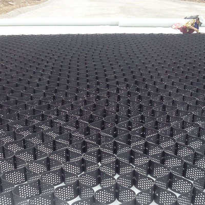 Đục lỗ ổn định sỏi địa chất HDPE màu xanh lá cây đen
