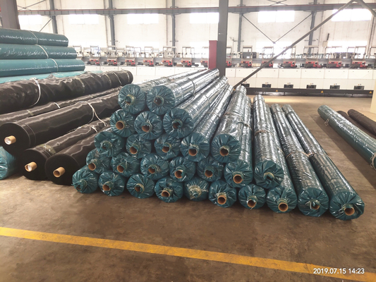 200KN PET PP dệt Vải địa kỹ thuật có độ giãn dài thấp Độ bền kéo cao