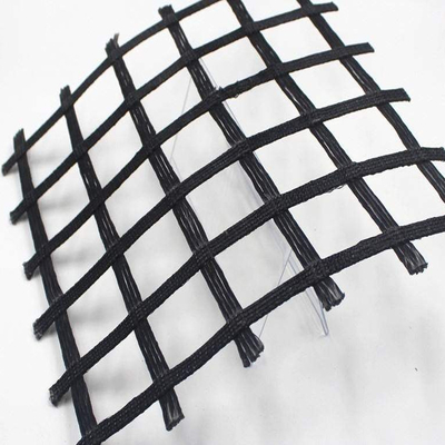 Bãi đậu xe có lưới địa lý PET có thể tùy chỉnh Low Creep Asphalt gia cố đường địa lý