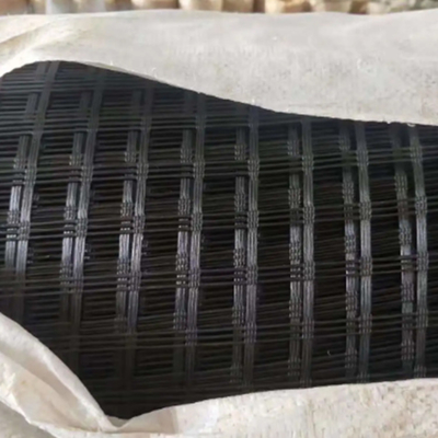 200m Lưới địa lý PET Lưới địa lý Polyester cho đường 3m Thiết kế mô hình 3d rộng 6m
