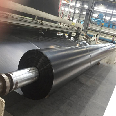 Nuôi cá Lót màng địa chất LDPE Màu đen dệt tấm lót hạng nặng Plasitc