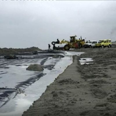 Chống hóa chất tuyệt vời Ống khử nước Geotextile Lưu trữ cát Cofferdam Tái tạo đất Tái tạo đất Vòng tròn 126m 157m