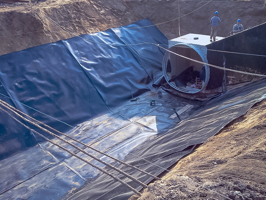 0.2mm PVC Geomembrane Vải lót Mái che bãi chôn lấp Bể bơi Bể bơi HDPE Dam Vải lót