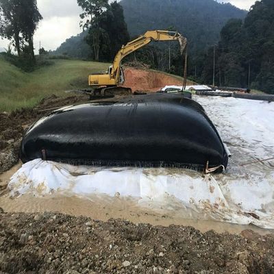 Chống hóa chất tuyệt vời Ống khử nước Geotextile Lưu trữ cát Cofferdam Tái tạo đất Tái tạo đất Vòng tròn 126m 157m