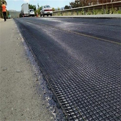 100g/m2-800g/m2 Warp đan sợi thủy tinh Geogrids giải pháp tốt nhất cho các cấu trúc giữ đất