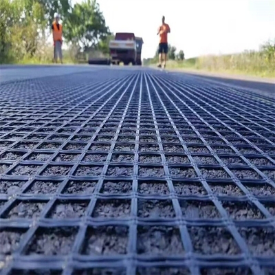 100g/m2-800g/m2 Warp đan sợi thủy tinh Geogrids giải pháp tốt nhất cho các cấu trúc giữ đất